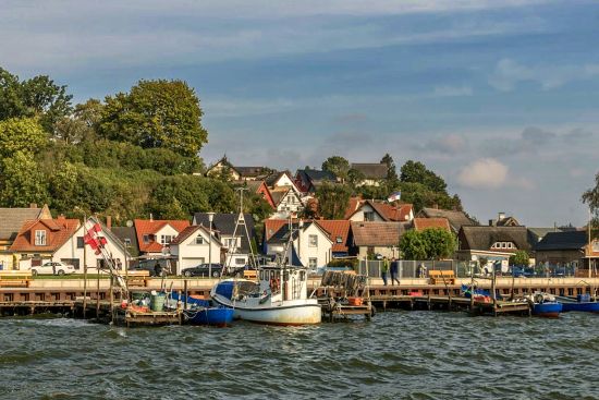 Hafen im ca 4 km entfernten Kamminke